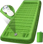 Camping Sleeping Pad, Extra Thick 5 Inch Mat With Pillow Built-in Foot. Fixed Price $37.34.
