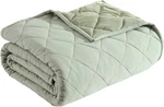 Eddie Bauer Queen Size Reversible Plush Blanket - Soft Green Throw For Bed & Cou. Fixed Price $74.99.