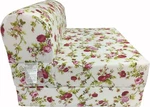 Full Sleeper Chair Folding Foam Beds, Bedding Sofa, Couch 6X48X72 Rose White. Fixed Price $171.00.