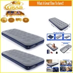 Navy Blue Camping Air Mattress Set Of 2 Inflatable Bed With Pillow Top Portable. Fixed Price $88.79.