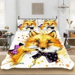 Fox Drops Lines 3D Printing Duvet Quilt Doona Covers Pillow Case Bedding Sets. Fixed Price $65.87.