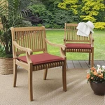 Sorra Home Sunbrella Indoor/outdoor Cushion Corded Chair Pad Set, 21 X 19 .... Fixed Price $133.98.