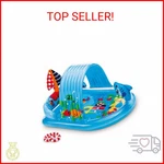 Intex 57128MW Shark Play Center Inflatable Kiddie Pool, 61.5IN 51IN 33IN, Ag. Fixed Price $34.88.