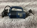 Hand Held Electric Air Pump Blue In Color Greatland Product Model FD-180A. Fixed Price $12.50.