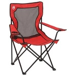 Coleman Broadband Mesh Quad Camping Chair With Carry Bag & Cup Holder, Red. Fixed Price $54.95.