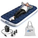 Active Era Twin Air Mattress With Built-in Pump, Raised Pillow, Waterproof. Fixed Price $116.27.