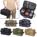 Outdoor Molle Pouch Camping Storage Bag Basket Gas Stove Canister Pot Carry. Fixed Price $17.63.