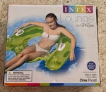 Intex Sit Float Lounge Pool 60X39 #58859WA Green Chair Sealed New. Fixed Price $20.99.