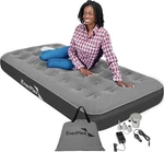 Enerplex Camping Air Mattress With Built Pump 9" Twin Grey. Fixed Price $34.99.