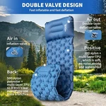 Inflatable Sleeping Pads Bed With Pillow Foot Pump 77"X25.5" Air Mattresses. Fixed Price $29.11.