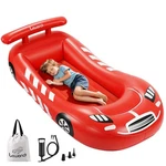 Lewondr Inflatable Kids Bed, Racecar Toddler Air Mattress With Safety Bumpers.... Fixed Price $81.50.