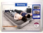 Bestway 12 Inch Full Size Air Mattress With Built Pump And Pillow Storage Bag. Fixed Price $24.99.