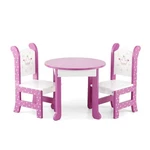 Emily Rose Wish Crown 18 Inch Doll Dining Set Wooden Table & 2 Chairs For A.... Fixed Price $57.43.