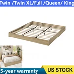Twin Full Queen King Bed Frame Wooden Platform W/ Support Slats Natural. Fixed Price $94.43.