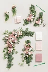 Ling Moment Dusty Rose And Cream Ceremony Set: Arch Set, Chair & Sign Flowers. Fixed Price $200.00.