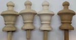 4" Unfinished Wood Turned Finial Hickory Oak Maple Cherry Spindle Clock Bed New. Fixed Price $9.95.