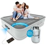 Luxury Air Bed Patented Dual Pump Slumberguard Self-inflation Queen Size Gray. Fixed Price $85.22.