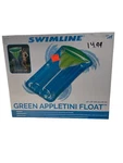 Swimline Green Appletini Pool Float Air Mattress Head Rest 67X37 Cup Holder. Fixed Price $14.99.