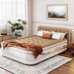 Yitahome Queen 18IN Air Mattress W/pump & Headboard Luxury Flocked Top. Fixed Price $131.95.