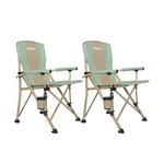 Xgear 2PCS Camping Chair With Padded Hard Armrest, Sturdy Folding .... Fixed Price $130.06.