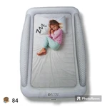 Eltow Portable + Inflatable Toddler Bed With Air Pump 63" X 40" 12". Fixed Price $17.49.