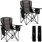 Fair Wind 2 Pack Fully Padded Oversized Camping Chair 500LBS Capacity Heavy Duty. Fixed Price $129.99.