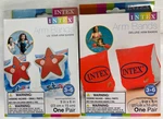Intex Water Arm Bands Inflatable Age 3-6 Deluxe Neon Red, Lil Star Pool Swimming. Fixed Price $12.97.