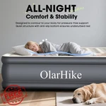 Olarhike King Air Mattress 18" Raised Built-in Pump 750LB. Fixed Price $179.99.