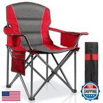 Lanmountain Oversized Padded Camping Chairs For Adultsheavy Duty Support 400. Fixed Price $76.74.