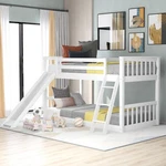 Bellemave Twin Over Low Bunk Bed With Slide And Ladder, For.... Fixed Price $451.83.