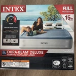 Intex Full Inflatable Air Mattress 15" Essential Rest Blow Up Bed W/ Pump. Fixed Price $54.34.
