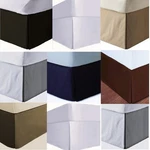 Solid Open Corner Tailored Bed Skirt 600 Tc Cotton King California All Drop. Fixed Price $60.00.