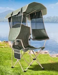 Docusvect Folding Camping Chair With Shade Canopy For Adults, Outdoors Sports. Fixed Price $133.68.