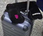 * Travel Neck Pillow T-mobile Inflatable Cushion Samsung Logo Plane Or Car. Fixed Price $7.95.