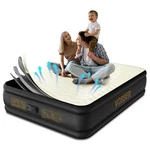 Vosser Queen Air Mattress With Built-in PUMP,18'' Foam Topper Inflatable. Fixed Price $454.99.