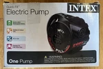 Intex 66623E Quick-fill 060 Electric Pump, 110-120VAC, Ergo Design, Nozzles. Fixed Price $19.99.