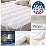 Breathable King Mattress Pad - Noiseless Pillow Top For Cooler Sleep Experience. Fixed Price $113.99.