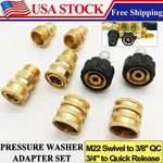 Brass High Pressure Washer Swivel Joint Connector Hose Fitting M22 14MM Thread. Fixed Price $29.99.