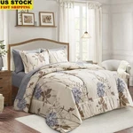 Queen Bed In Bag 7 Pieces Comforter Fitted Flat Sheets Pillowcases Microfiber. Fixed Price $48.42.
