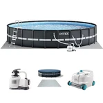 Intex Ultra Xtr Pool Set 18 Ft With Robot Cleaner And Cover Free Shipping. Fixed Price $1055.45.