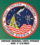 Nasa STS-76 Sticker Decal Sega Chilton Searfoss Clifford Godwin Lucid Vintage. Fixed Price $8.68.