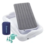 Hiccapop Inflatable Toddler Travel Bed With Safety 62 X 39 Inches, Grey. Fixed Price $146.37.