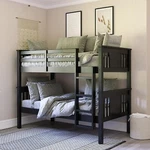 Dorel Living Dylan Twin Wood For Kids, Black Bunk Bed. Free Shipping!. Fixed Price $300.00.
