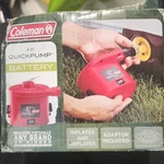 Coleman 4D Quickpump Battery Inflator Deflator Red With Adaptor Camping. Fixed Price $22.50.