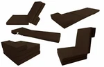 Brown Foldable Floor Cushion Foam Mattress 83 X 27 3, Folding Bed. Fixed Price $83.00.