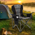 Alpha Oversize Camping Chair Heavy Duty Outdoor Folding With Cup Hold. Fixed Price $74.09.