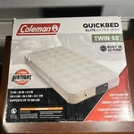 Coleman Quickbed Elite Extra High Twin Air Mattress W/ Built-in 4D Pump Plush. Fixed Price $49.00.