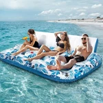 Jcleal Inflatable Pool Float - 3 Person Lounger Chair With Handles. Fixed Price $136.27.