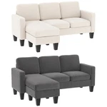 Homcom Sectional Sofa, Shaped Couch With Reversible Chaise. Fixed Price $275.99.