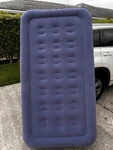 Soundasleep Firm Twin Inflatable Air Bed, Solid Blue/white Rectangle Adults. Fixed Price $20.00.